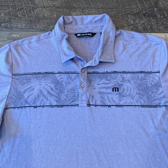 Travis Mathew Men's Make Camp Golf Polo Blueish Purple Size XXL - Picture 3 of 10